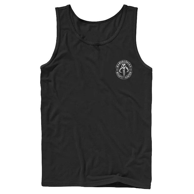 Mens Star Wars The Mandalorian Bounty Hunter Stamp Tank Product Image