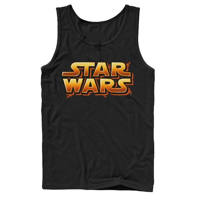 Mens Star Wars Block Letter Logo Tank Top Product Image