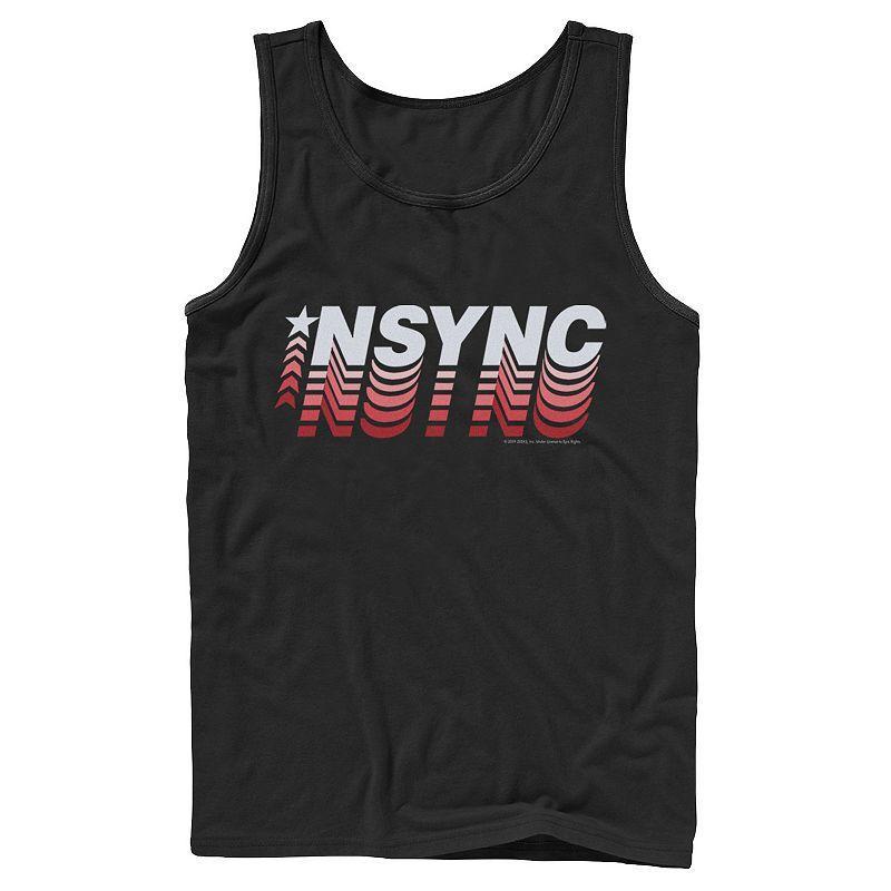 Mens NSYNC Sporty Style Logo Tank Top Black Product Image