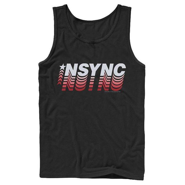 Mens NSYNC Sporty Style Logo Tank Top Black Product Image