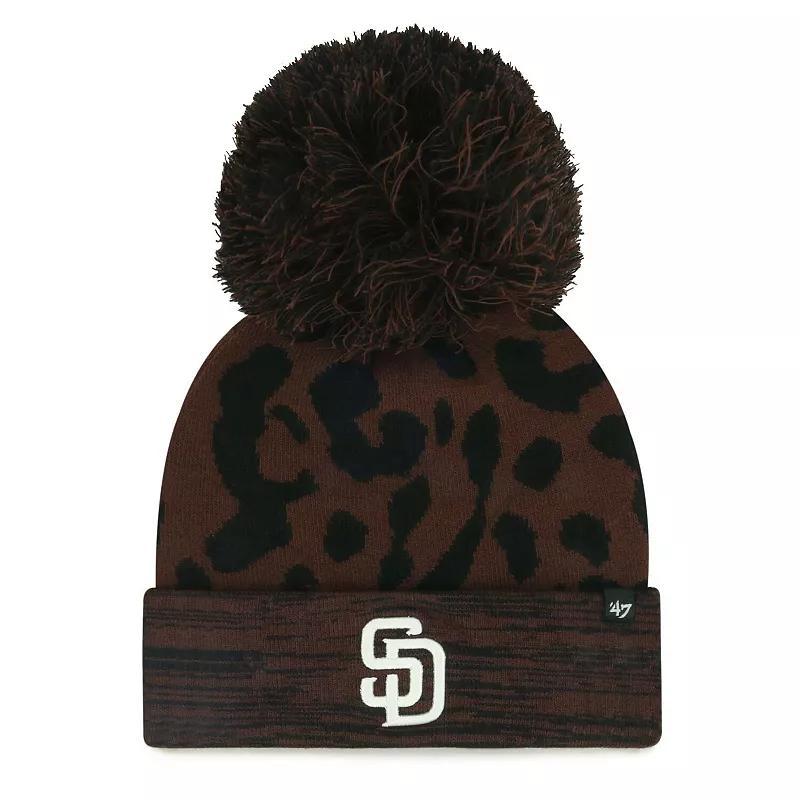 Womens 47 San Diego Padres Rosette Cuffed Knit Hat with Pom Product Image