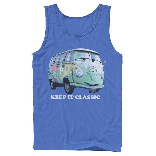 Mens Disney Pixar Cars Fillmore Keep It Classic Tank, Mens Med Blue Product Image