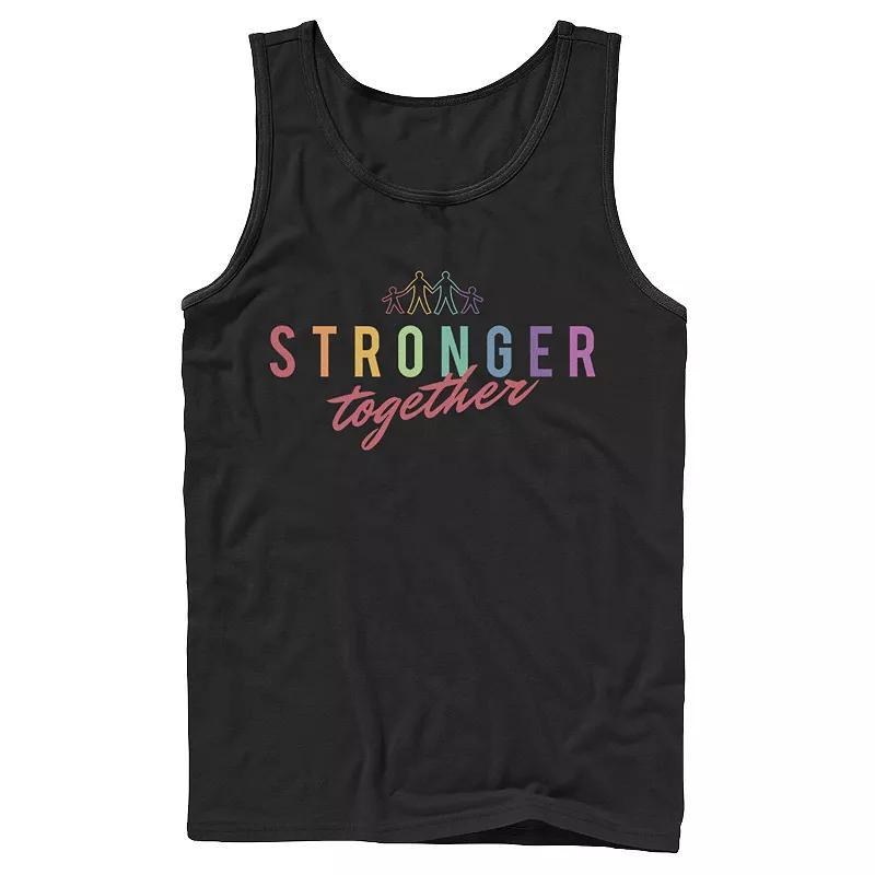 Mens Family Stronger Together Typographic Tank Top Product Image