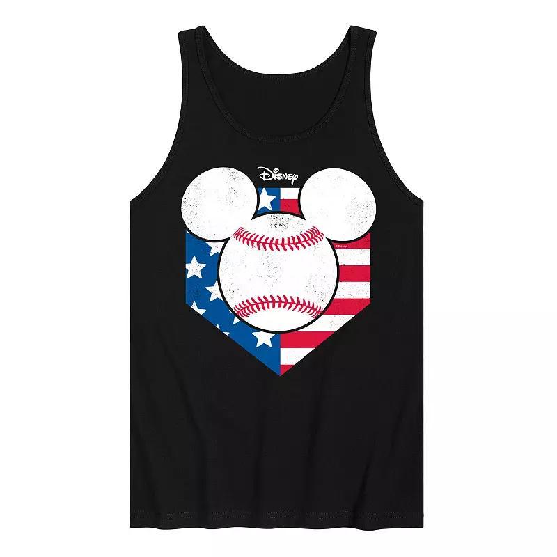 Disneys Mickey Mouse Mens Baseball Flag Tank Top Product Image