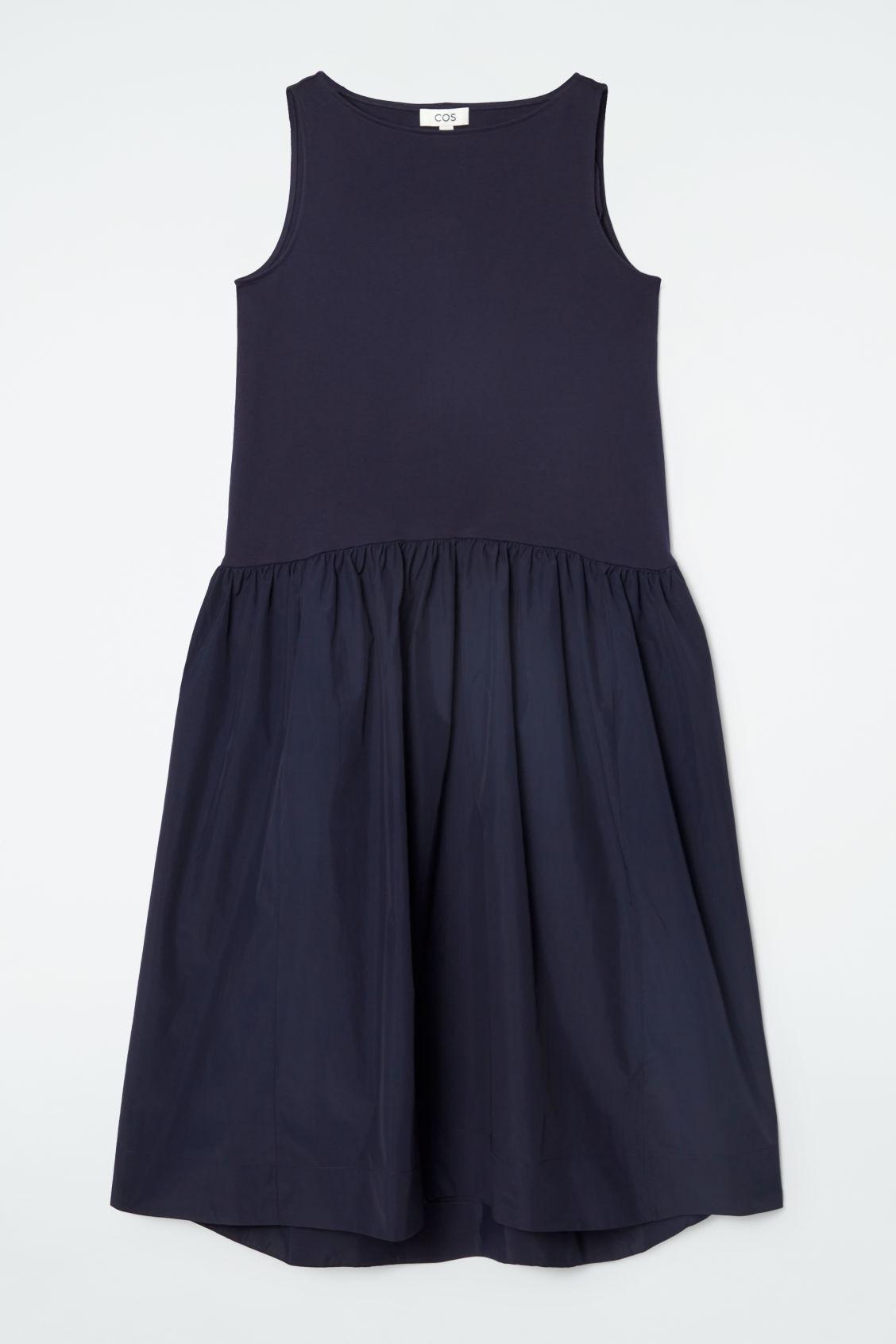 VOLUMINOUS SLEEVELESS MIDI DRESS Product Image