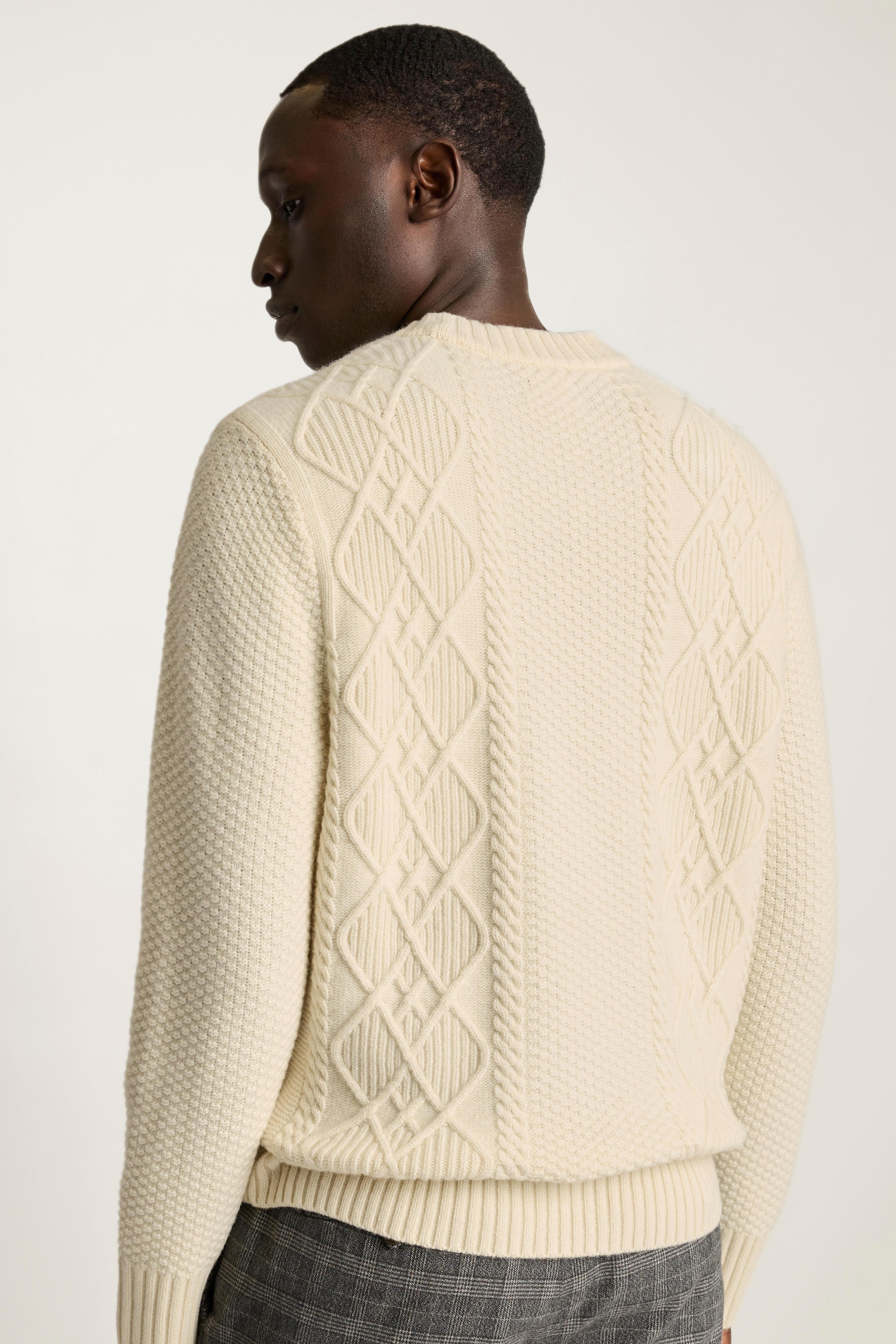 Extrafine Merino Cable Sweater Product Image