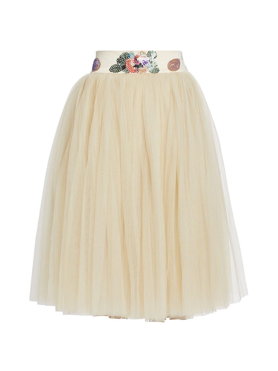 Womens Sunset Lily Sequined & Tulle Skirt product image