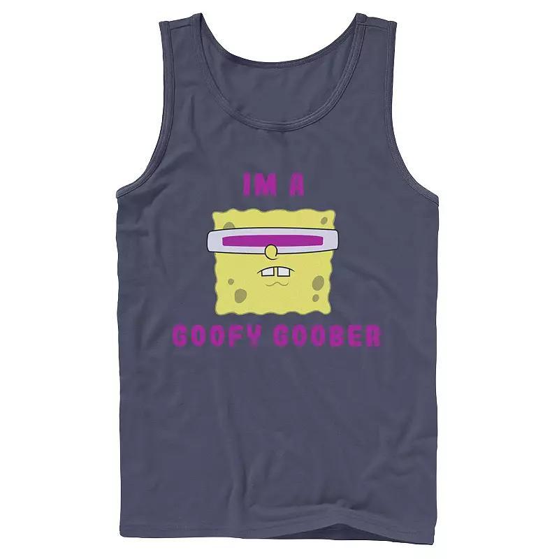 Mens Nickelodeon SpongeBob SquarePants Im A Goofy Goober Portrait Graphic Tank Top Blue Product Image