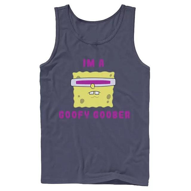 Mens Nickelodeon SpongeBob SquarePants Im A Goofy Goober Portrait Graphic Tank Top Blue Product Image