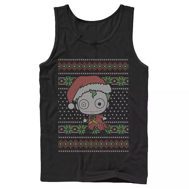 Mens DC Comics Chibi Joker Christmas Sweater Style Tank Product Image