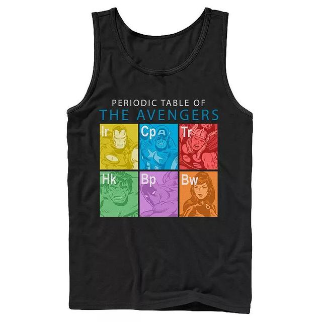 Mens Marvel The Avengers Periodic Table Box Up Tank Top Product Image