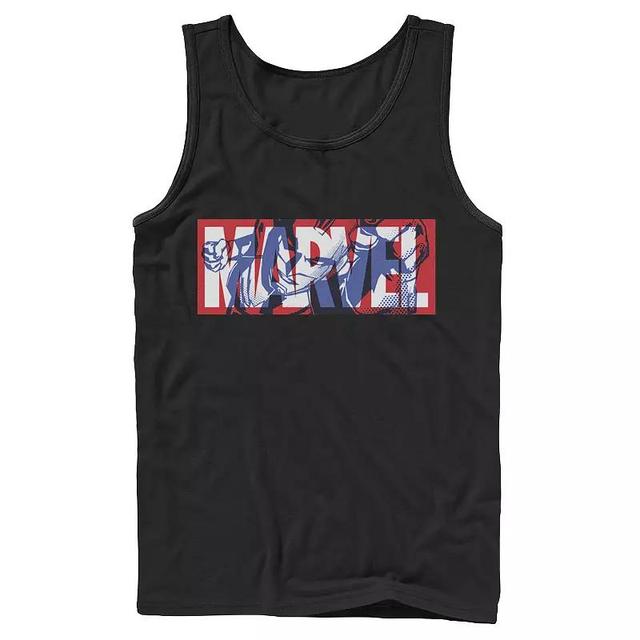 Mens Marvel Captain Marvel Logo Fill Tank Top, Boys Product Image