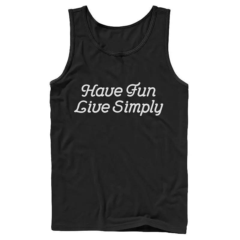 Mens Fifth Sun Have Fun Live Simply Script Tank Top Product Image