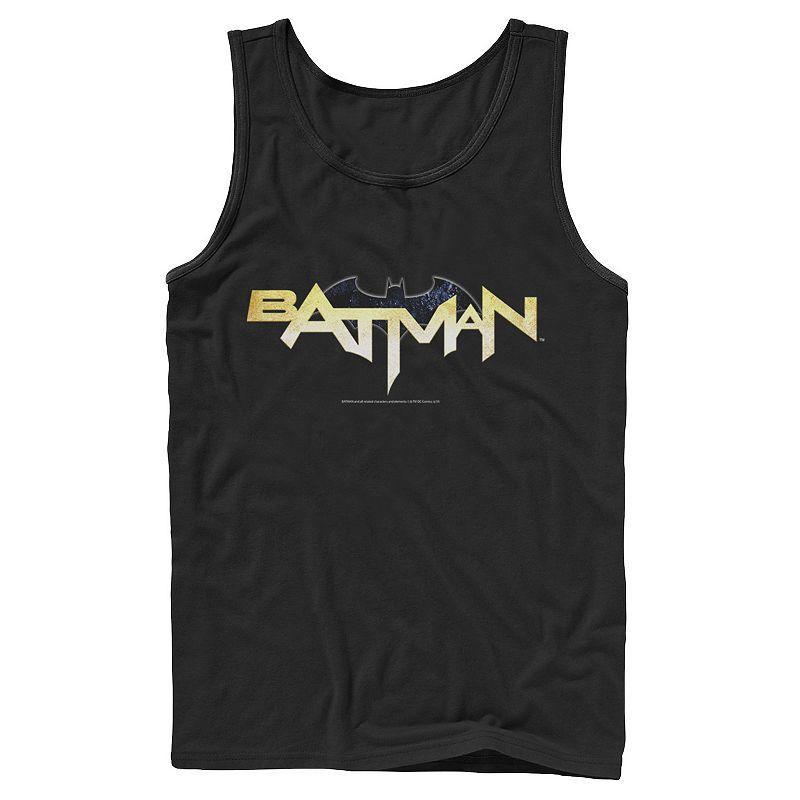 Mens DC Comics Batman Modern Chest Text Logo Tank Product Image