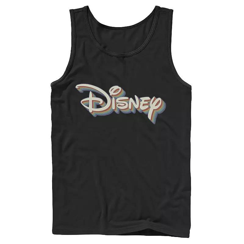 Disneys Rainbow 3D Logo Mens Tank Top Product Image