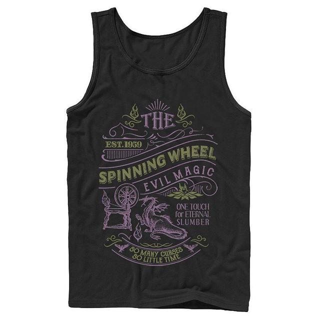 Mens Disney Sleeping Beauty The Spinning Wheel Poster Tank Top Product Image