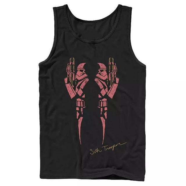 Mens Star Wars The Rise of Skywalker Sith Trooper Inkblot Tank Top Product Image