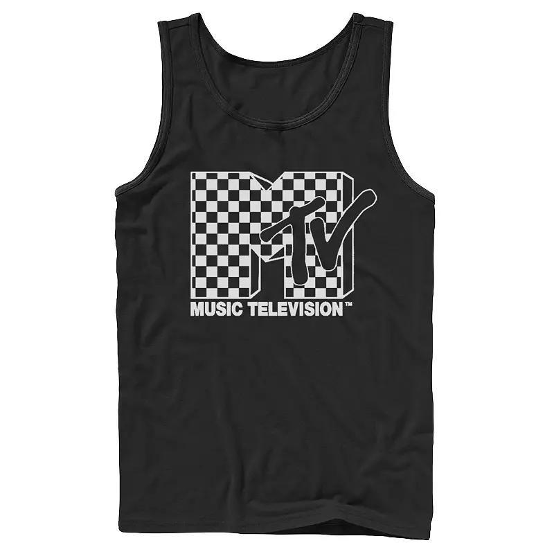 Mens MTV Checkered Logo Tank Top Product Image