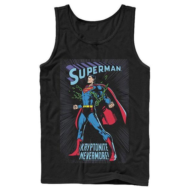 Mens DC Comics Superman In Chains Vintage Poster Tank Top Product Image