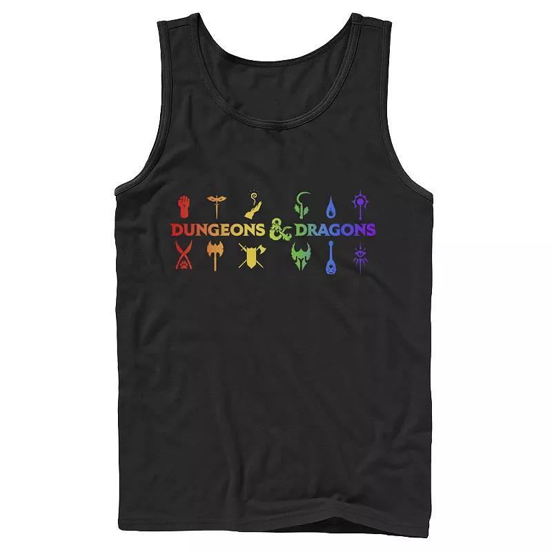 Mens Dungeons And Dragons Classes Rainbow Gradient Tank Top Product Image