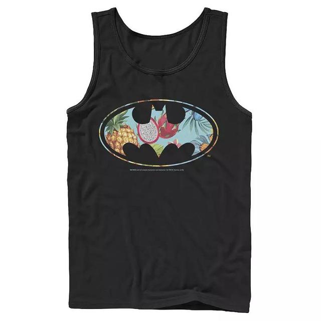 Mens DC Comics Batman Dragon Fruit Logo Tank Top Black Product Image