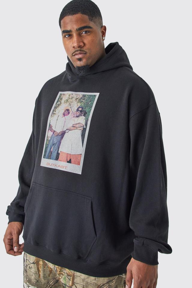 Mens Black Plus Outkast License Hoodie, Black Product Image