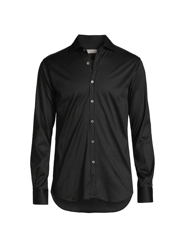 Mens Cotton Button-Front Shirt Product Image