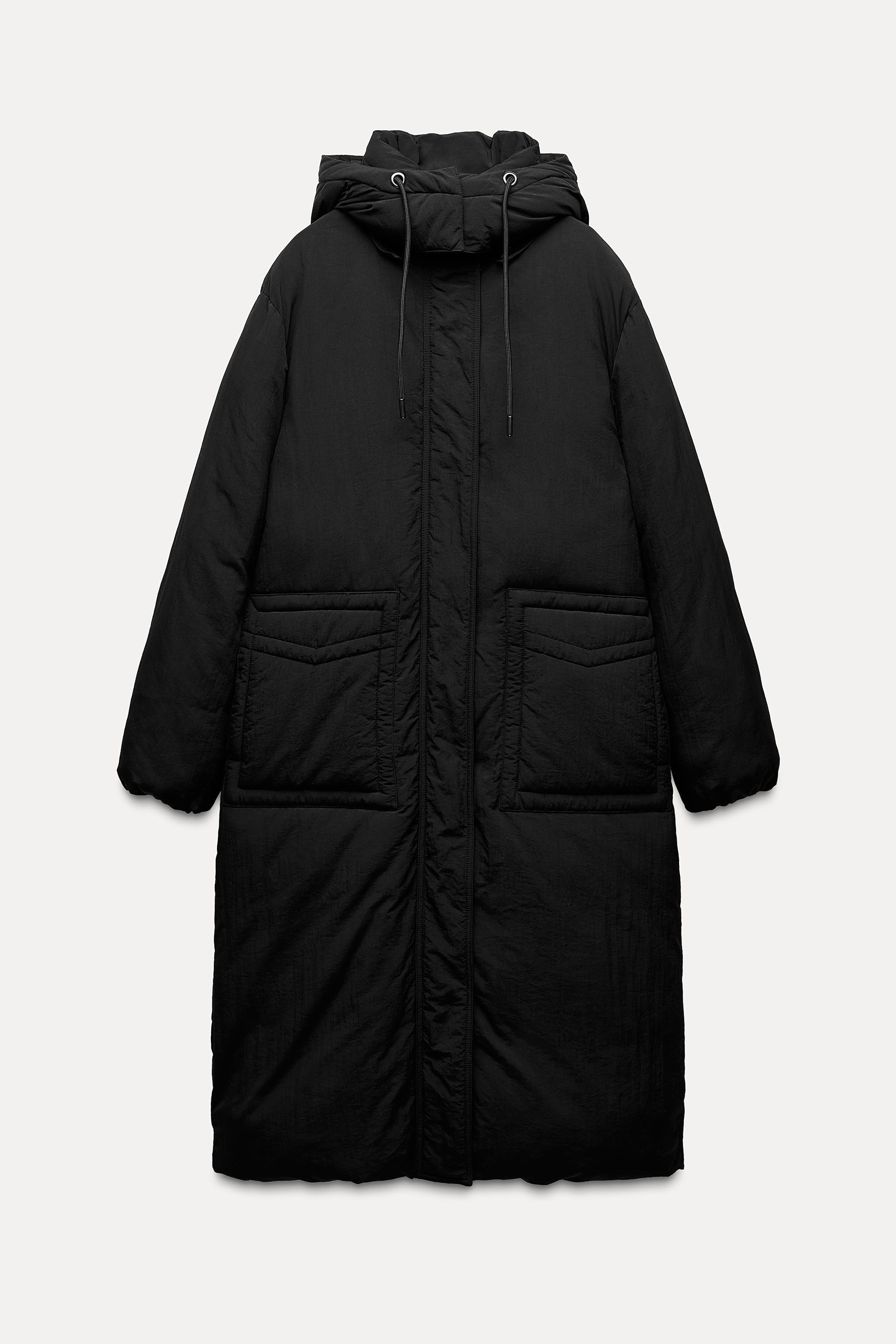 WATER REPELLENT HOODED LONG ANORAK Product Image