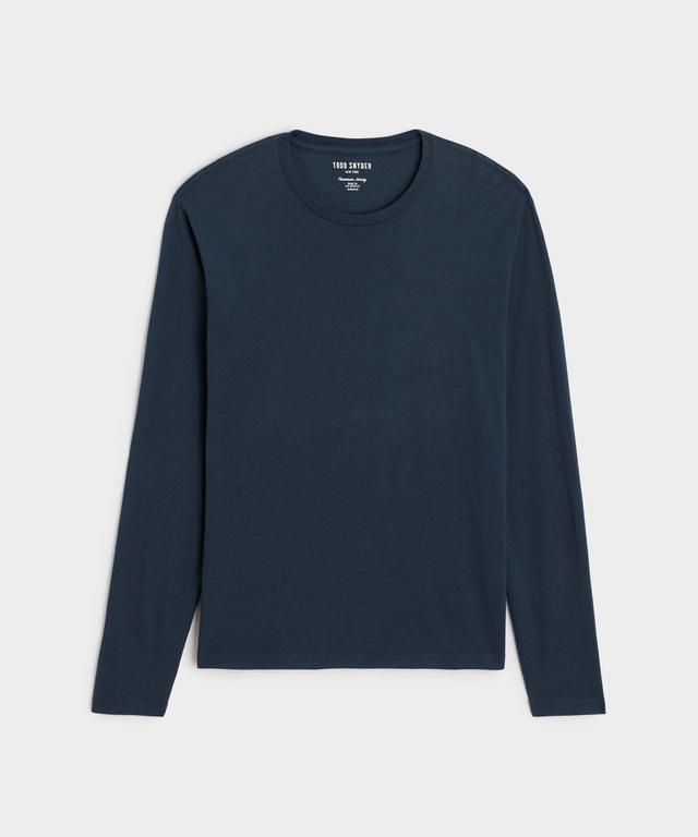 Made in L.A. Premium Jersey Long Sleeve T-Shirt in Navy Product Image