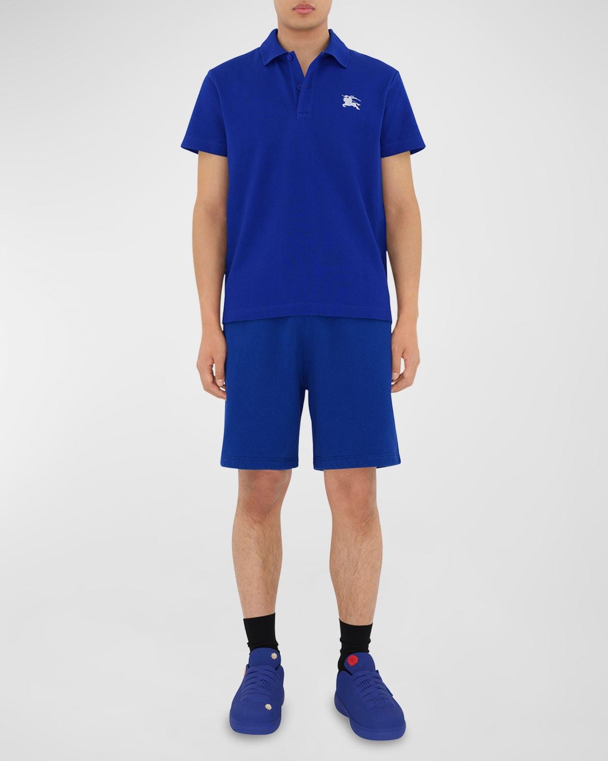 Mens Pique Logo Polo Shirt Product Image