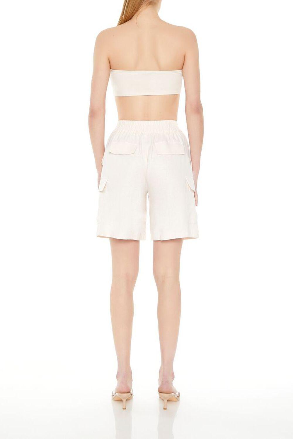 Linen-Blend Cargo Shorts | Forever 21 Product Image