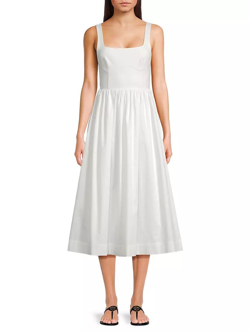 Margot Squareneck Midi-Dress Product Image