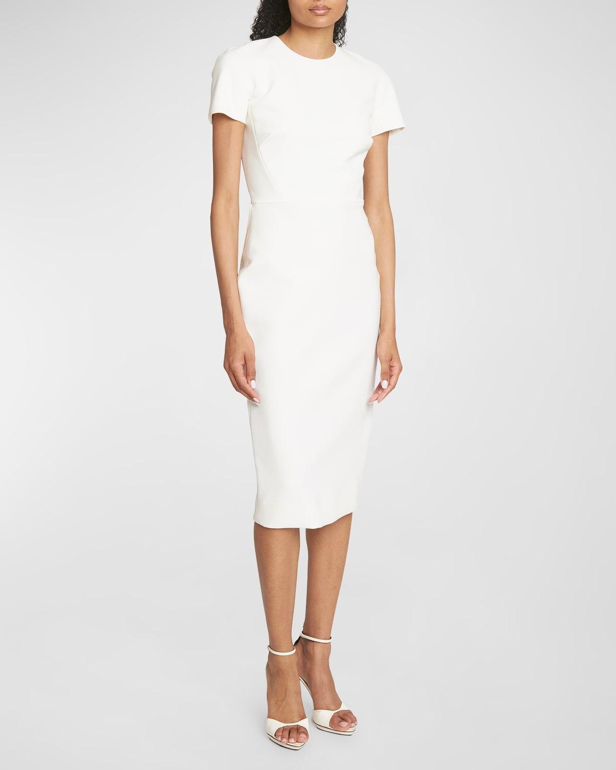 Victoria Beckham Crepe Sheath Dress Product Image