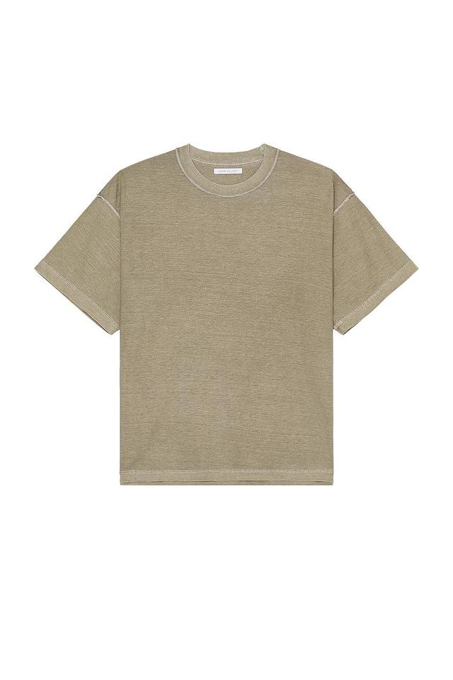 JOHN ELLIOTT Reversed Cropped Ss Tee Grey. (also in ). Product Image