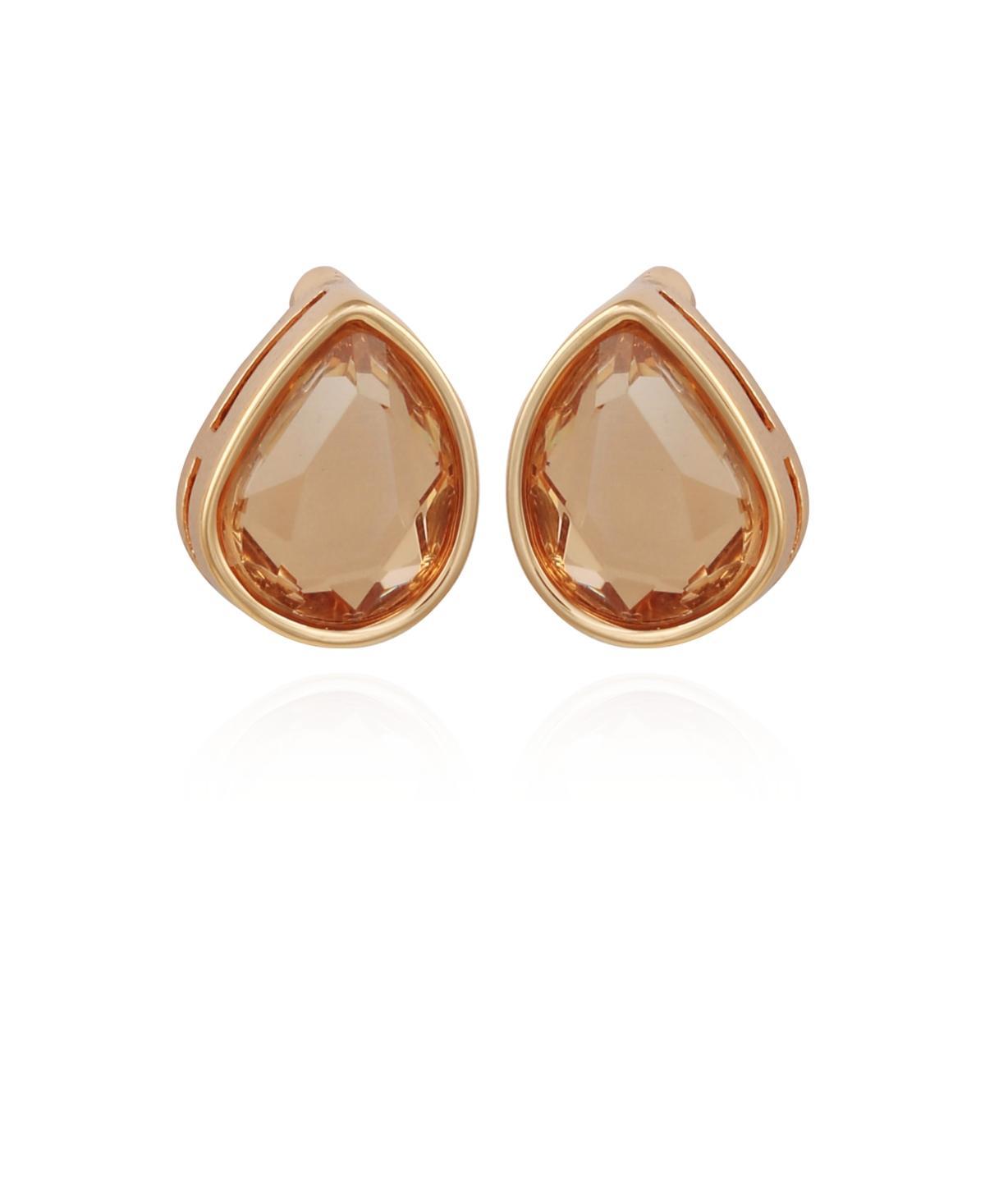 T Tahari Womens Topaz Epoxy Button Earrings Product Image