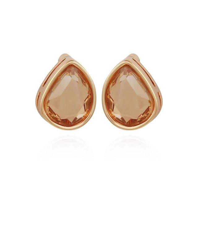 T Tahari Womens Topaz Epoxy Button Earrings Product Image