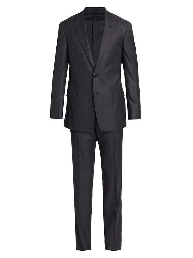 Mens Plaid Wool Suit Product Image