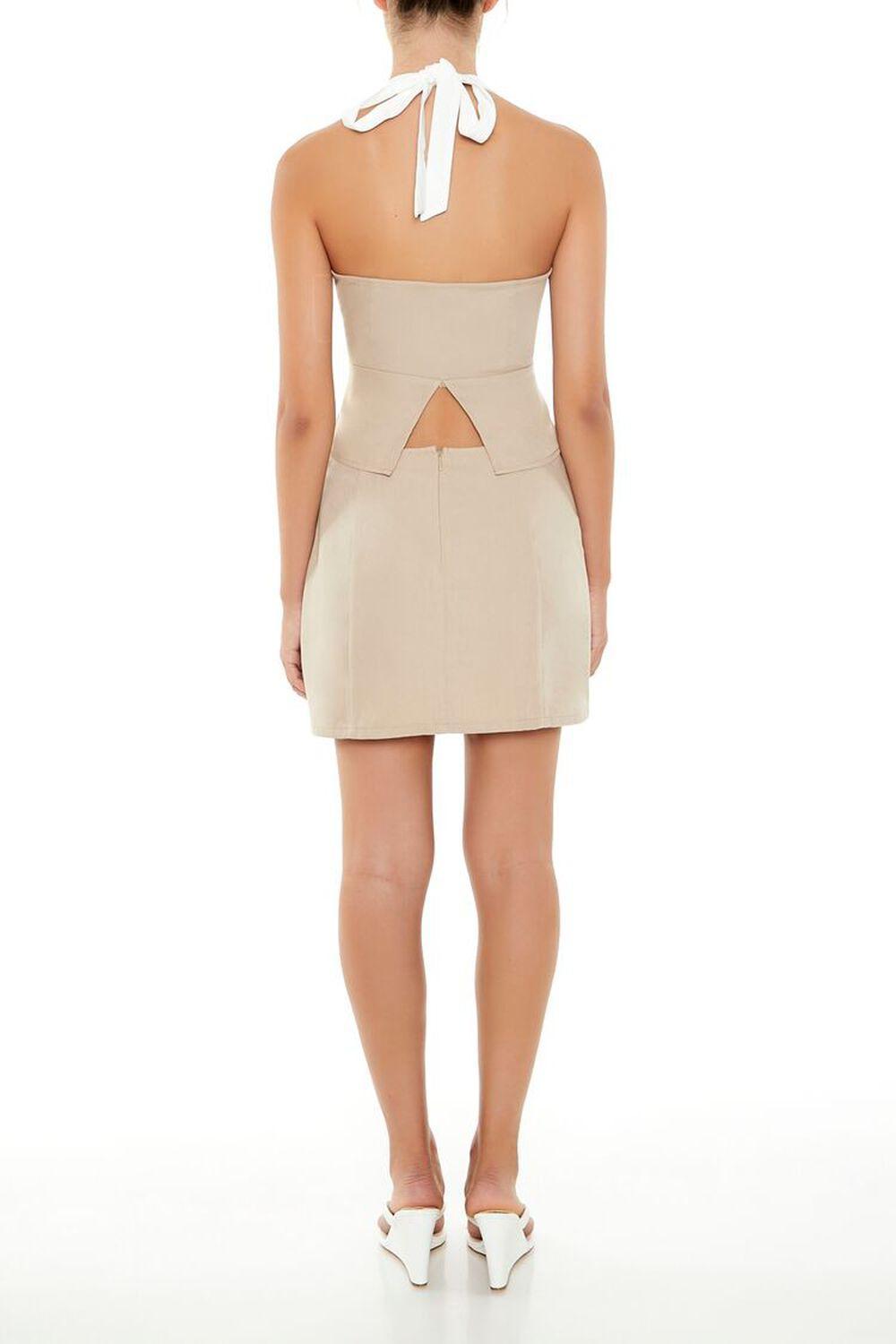 Two-Tone Halter Top & Skirt Set | Forever 21 Product Image