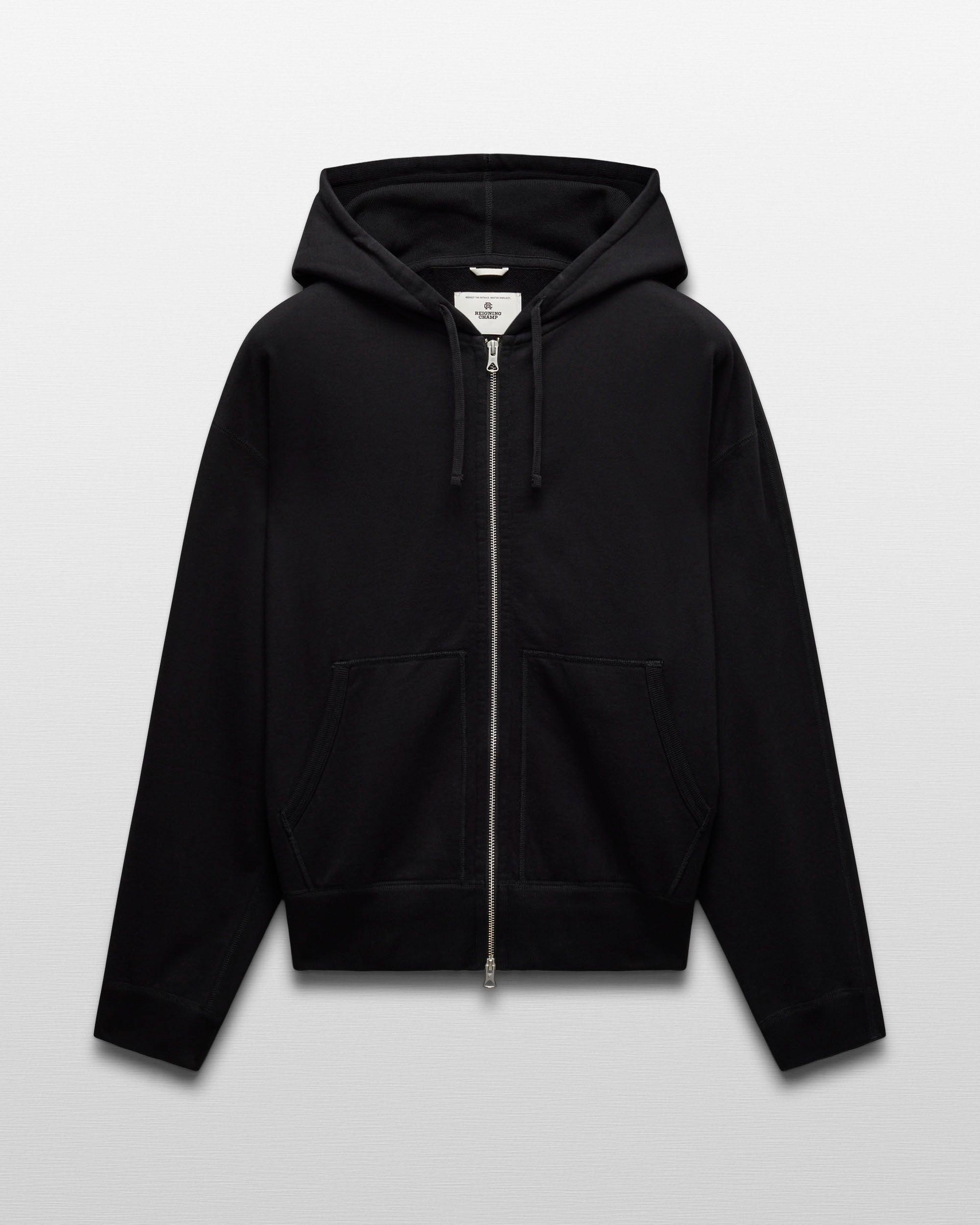 Midweight Terry Relaxed Zip Hoodie Male Product Image