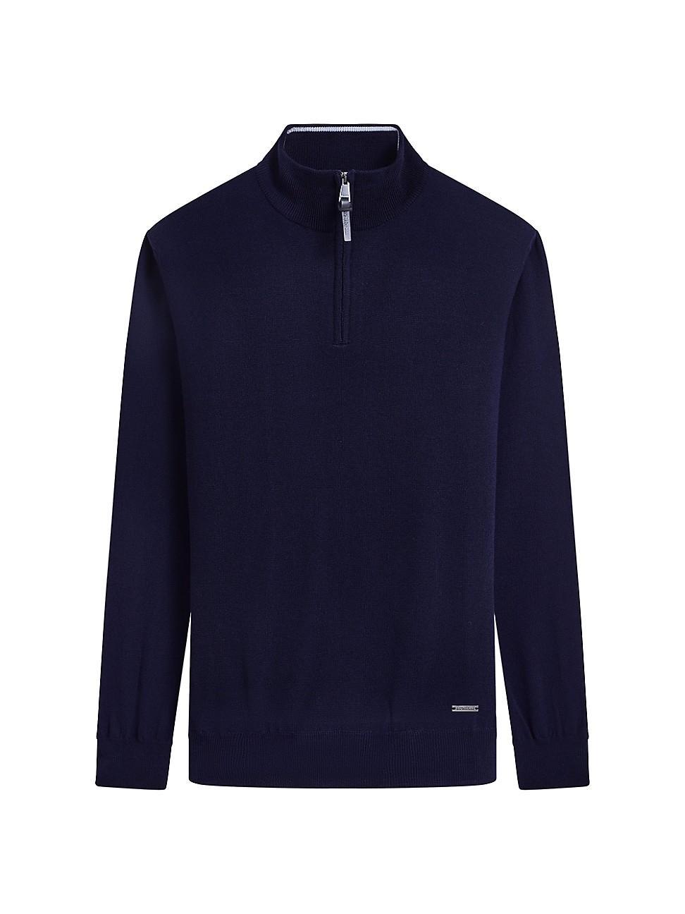 Mens Spencer Wool Half-Zip Sweater Product Image