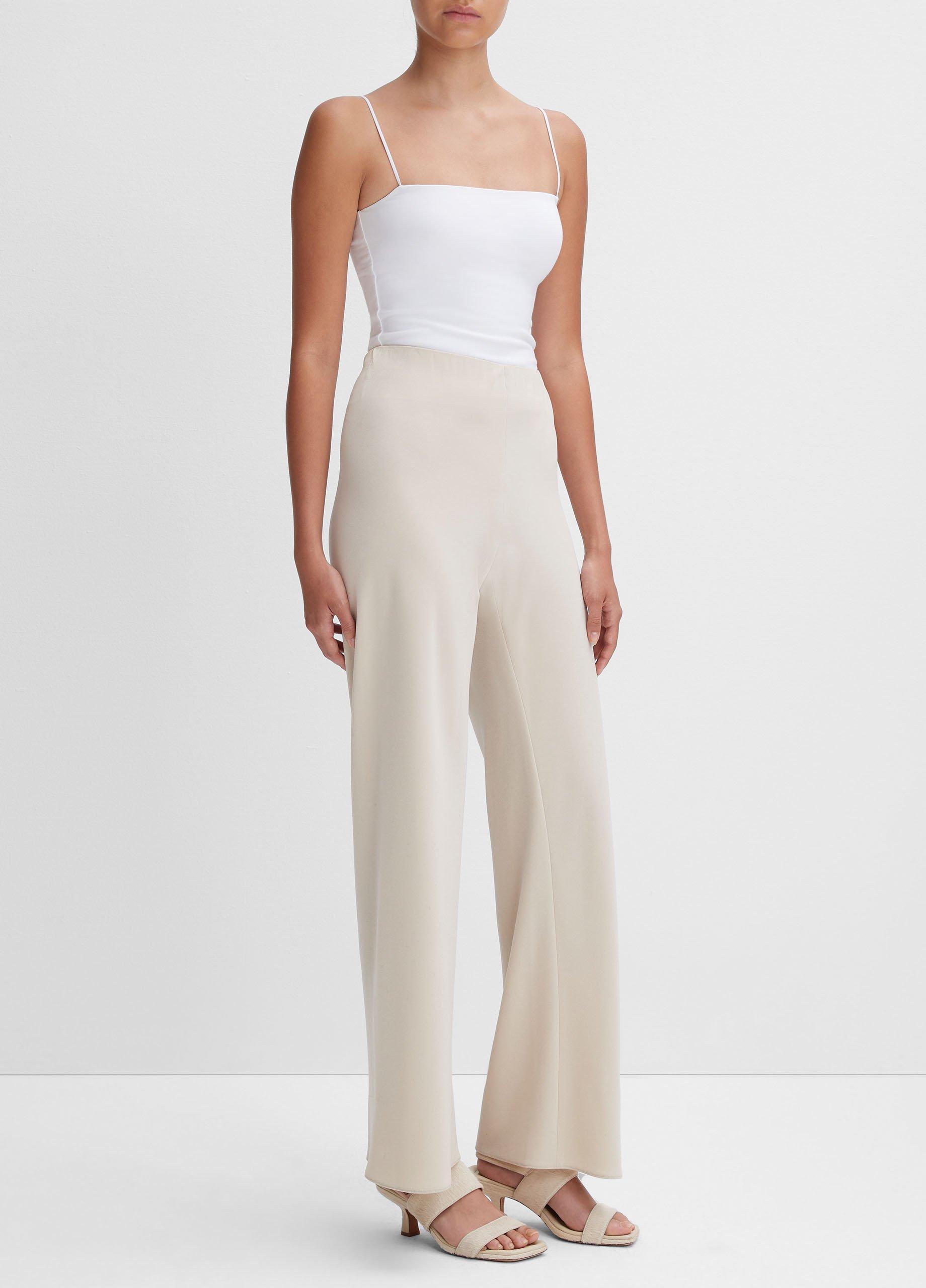 High-Waist Crepe Bias Pant Product Image