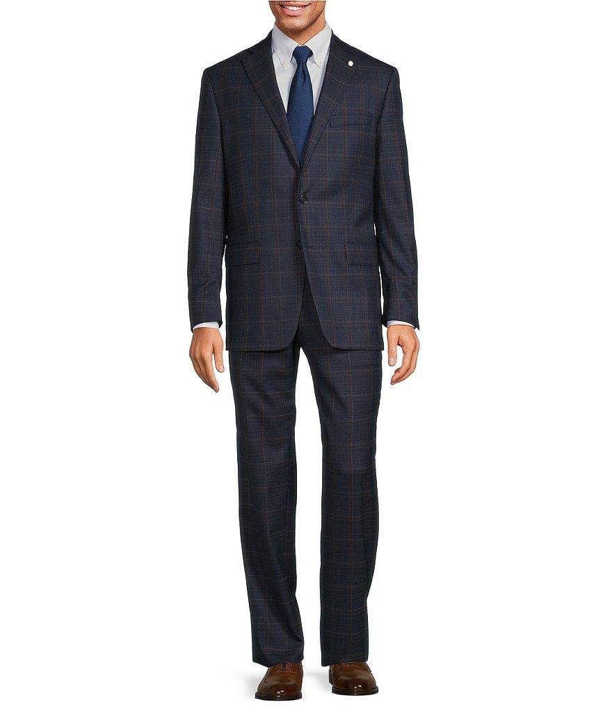 Hart Schaffner Marx Chicago Classic Fit Flat Front Plaid Pattern 2-Piece Suit Product Image