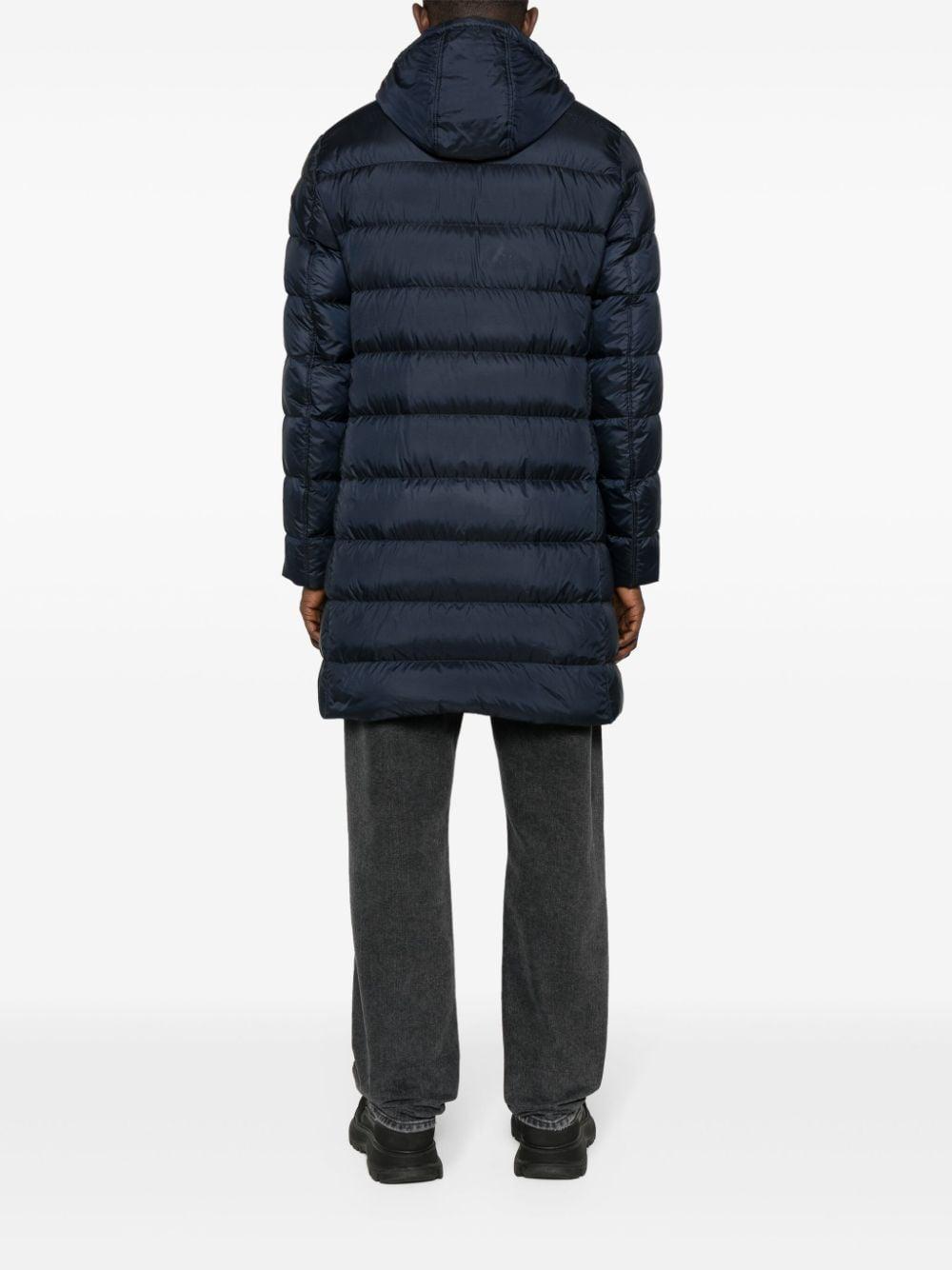 Layered Quilted Padded Jacket In Blau Product Image