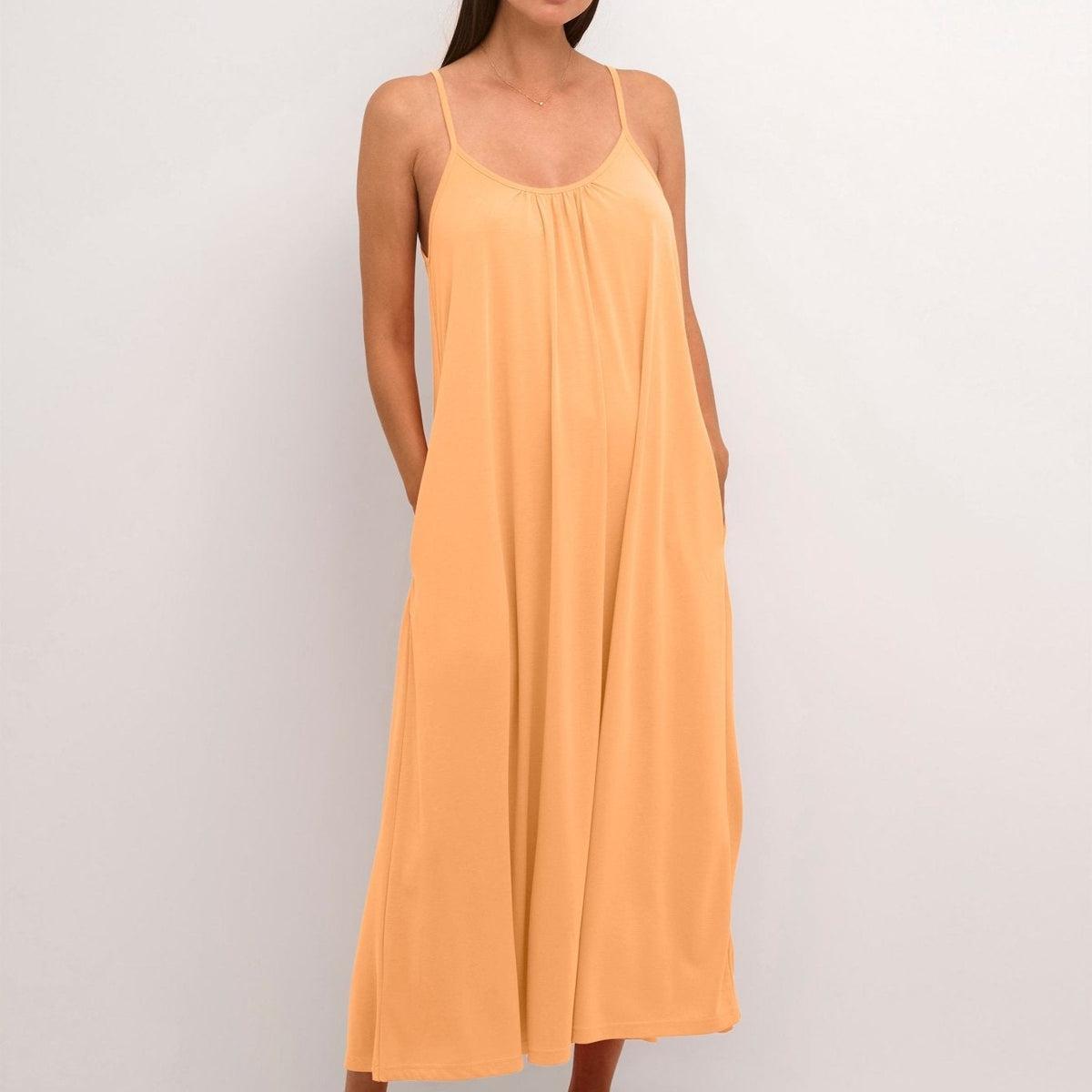 Kajsa Strap Dress by Culture - tangerine Product Image