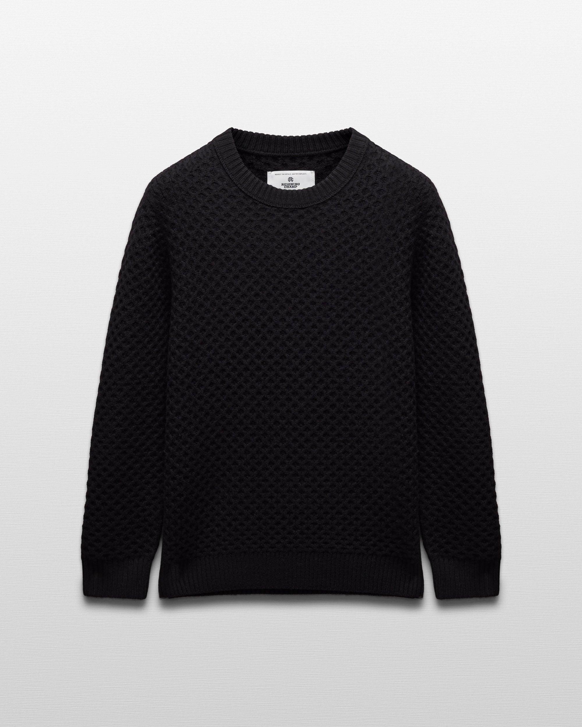 Merino Honeycomb Crewneck Male Product Image