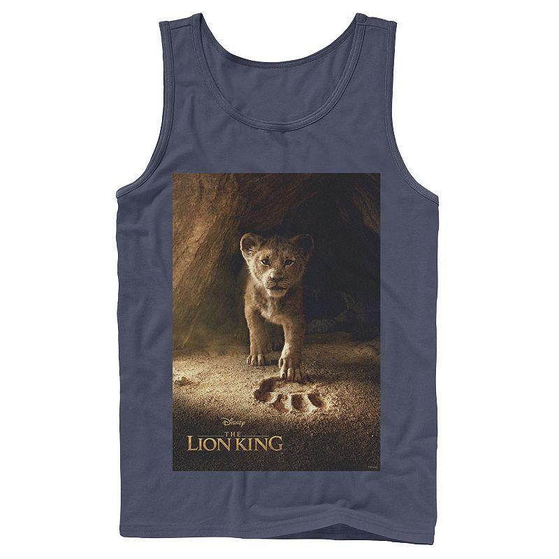 Disneys The Lion King Simba Paw Mens Live Action Movie Poster Tank Top Grey Product Image