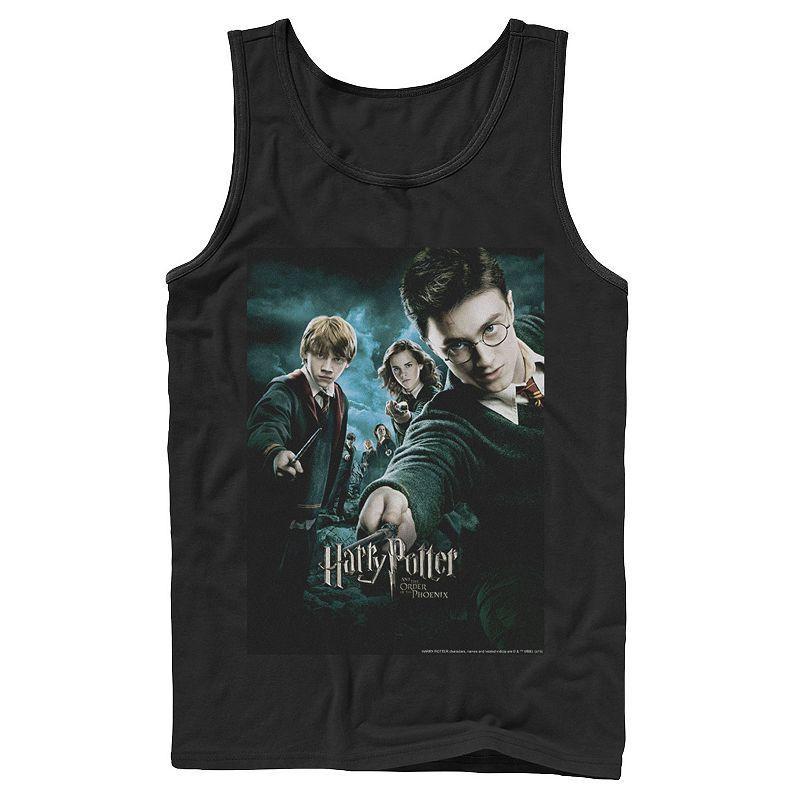 Mens Harry Potter Order Of The Phoenix Wands Drawn Poster Graphic Tank Top Product Image