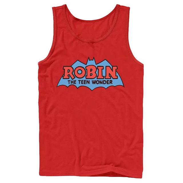 Mens DC Comics Robin The Teen Wonder Classic Logo Tank Med Blue Product Image