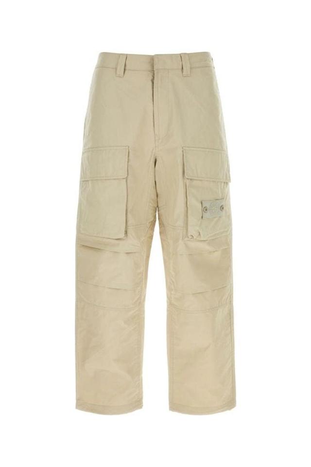 Man Sand Cotton Pant In Brown Product Image