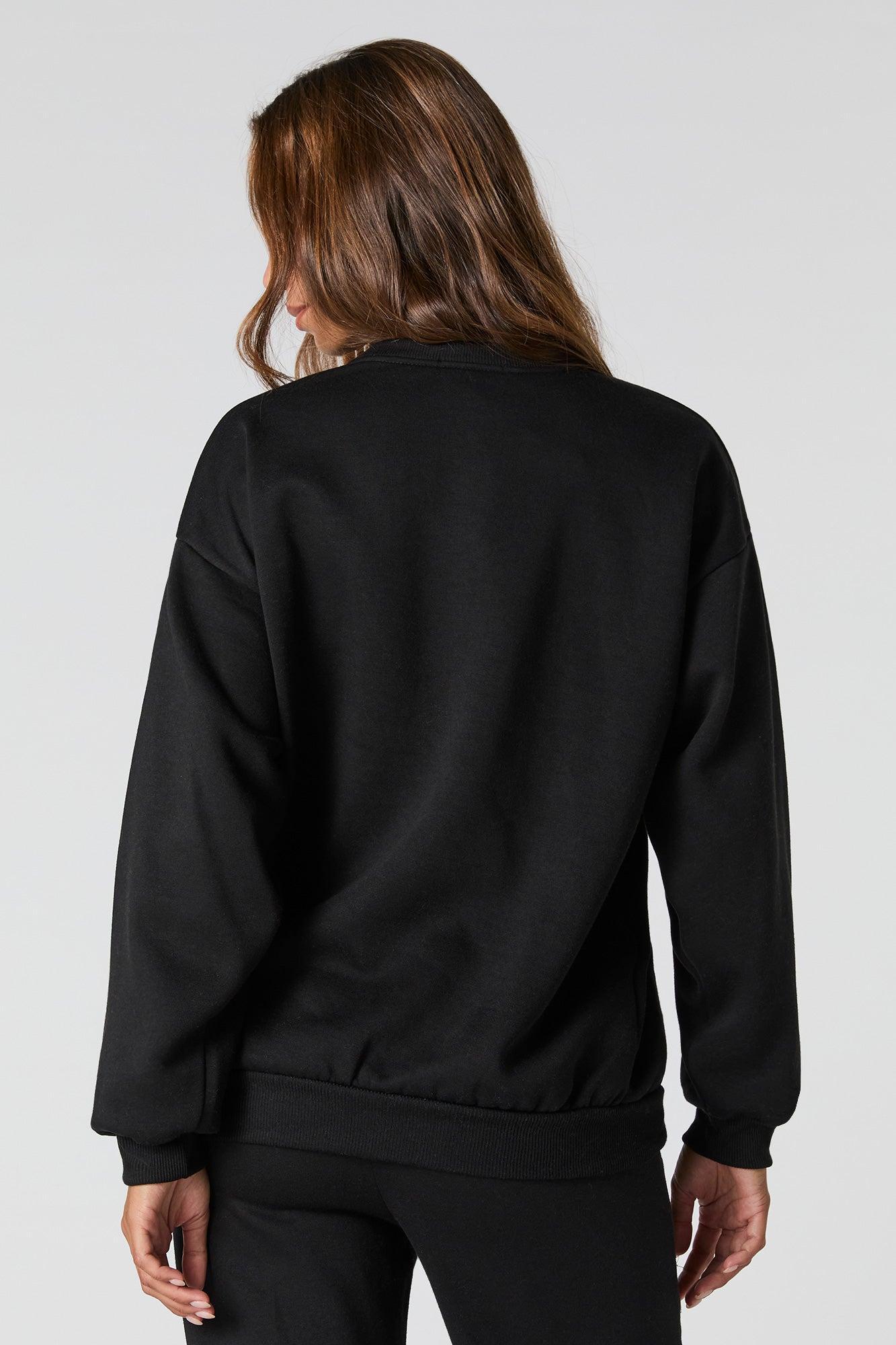 Oversized Fleece Sweatshirt Female Product Image